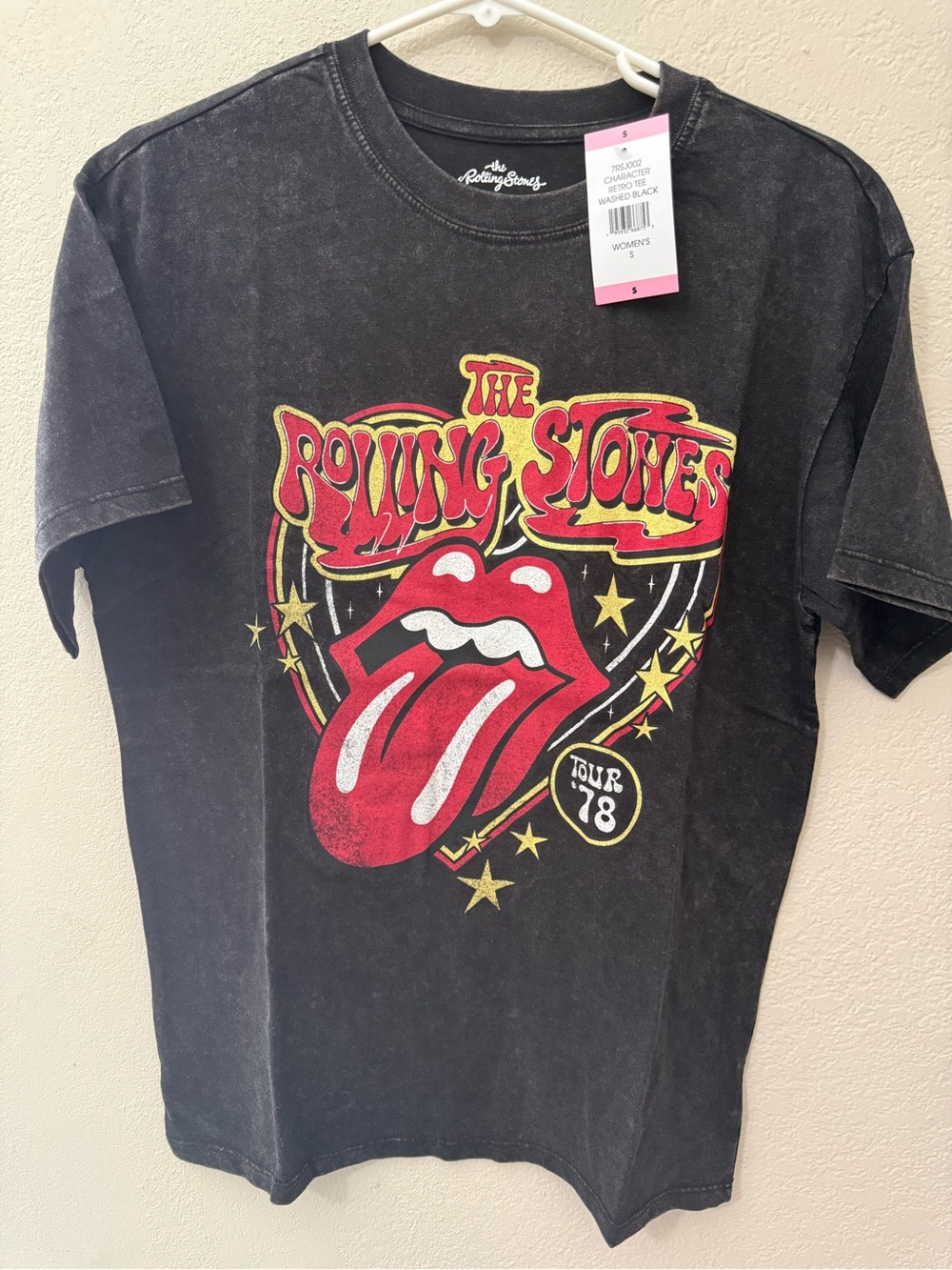 Women’s The Rolling Stones Vintage Washed Band Shirt Size Small